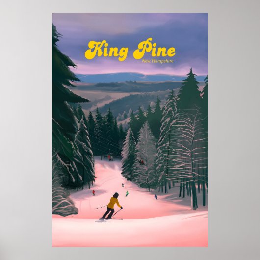 Reisposter King Pine Ski Resort Poster (Voorkant)