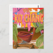 Reisposter Ko Chang Thailand Briefkaart (Voorkant / Achterkant)