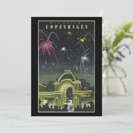  reisposter Kopenhagen, Kaart (Staand voorkant)