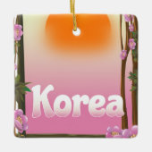 Reisposter Korea Flowers Keramisch Ornament (Voorkant)
