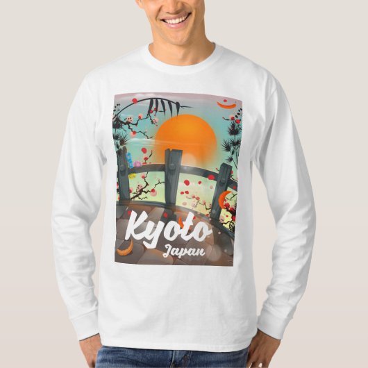 Reisposter Kyoto Japan T-shirt (Voorkant)