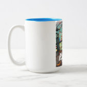 Reisposter Kyoto Japan Tweekleurige Koffiemok (Links)