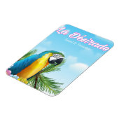 Reisposter La Désirade Parrot Magneet (Linkerzijde)