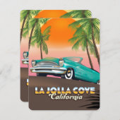 Reisposter La Jolla Cove California (Voorkant / Achterkant)