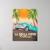 Reisposter La Jolla Cove California Canvas Afdruk (Voorkant)