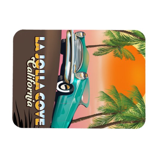 Reisposter La Jolla Cove California Magneet (Horizontaal)