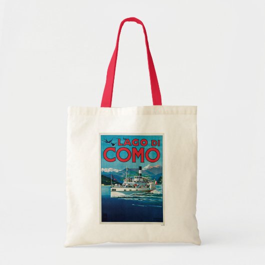  reisposter Lago di Como Tote Bag (Voorkant)