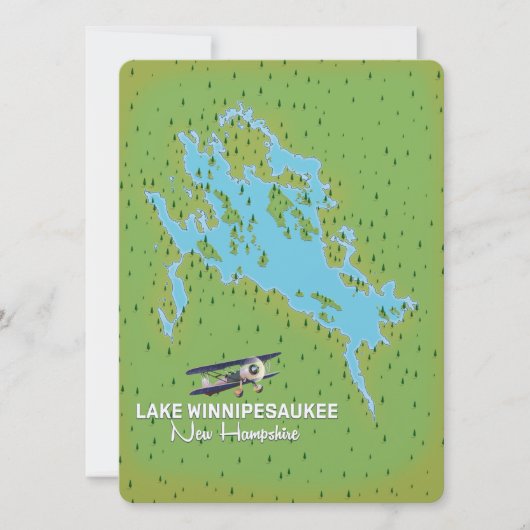 Reisposter Lake Winnipesaukee New Hampshire (Voorkant)