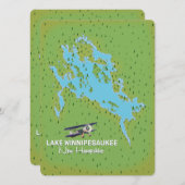 Reisposter Lake Winnipesaukee New Hampshire (Voorkant / Achterkant)