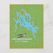 Reisposter Lake Winnipesaukee New Hampshire Briefkaart (Voorkant)