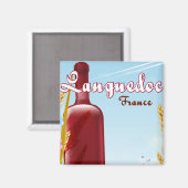 Reisposter Languedoc Frankrijk Magneet (Voorkant / Achterkant)
