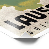 reisposter Lausanne-Ouchy Zwitserland Foto Afdruk (Hoek)