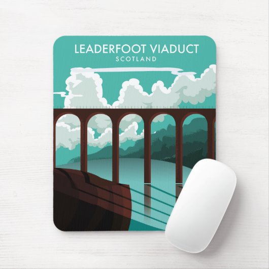Reisposter lederfoot Viaduct Scotland Muismat (Met muis)