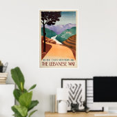 Reisposter Libanon Vintage Libanese Kunst Poster (Thuiskantoor)