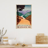 Reisposter Libanon Vintage Libanese Kunst Poster (Keuken)
