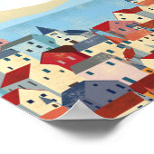 Reisposter Lissabon Portugal Poster (Hoek)