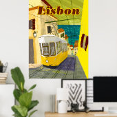Reisposter Lissabon, Portugal Poster (Thuiskantoor)