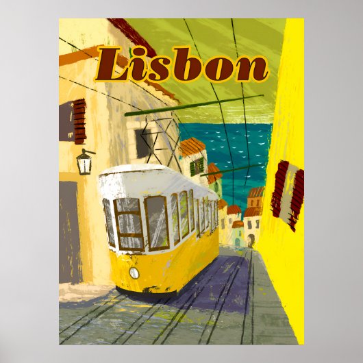 Reisposter Lissabon, Portugal Poster (Voorkant)