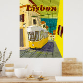 Reisposter Lissabon, Portugal Poster (Keuken)