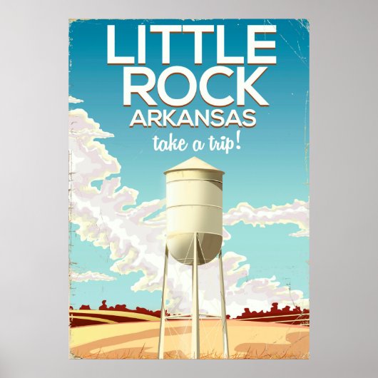 Reisposter Little Rock Arkansas Poster (Voorkant)