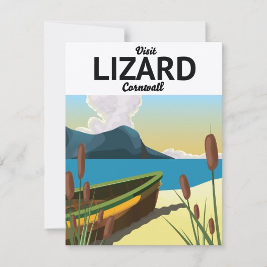 Reisposter Lizard aan zee (Voorkant)
