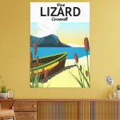 Reisposter Lizard aan zee Canvas Afdruk (Insitu (Woonkamer))