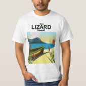 Reisposter Lizard aan zee T-shirt (Voorkant)