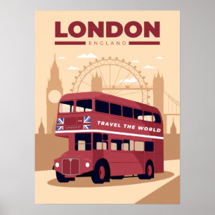 Reisposter LONDON Poster