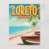 Reisposter Loreto Mexico Briefkaart (Voorkant)