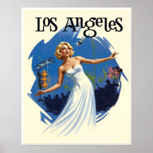 Reisposter Los Angeles, Californië Poster