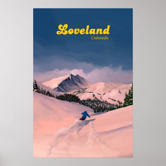 Reisposter Loveland Ski Resort Poster (Voorkant)