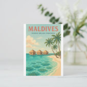 Reisposter (Maldiven) Briefkaart (Staand voorkant)