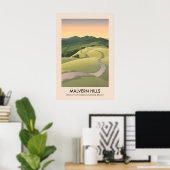 Reisposter Malvern Hills AONB Poster (Thuiskantoor)
