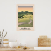 Reisposter Malvern Hills AONB Poster (Keuken)
