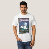 Reisposter Manaslu Himalayas Nepal T-shirt (Voorkant volledig)