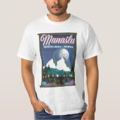 Reisposter Manaslu Himalayas Nepal T-shirt (Voorkant)