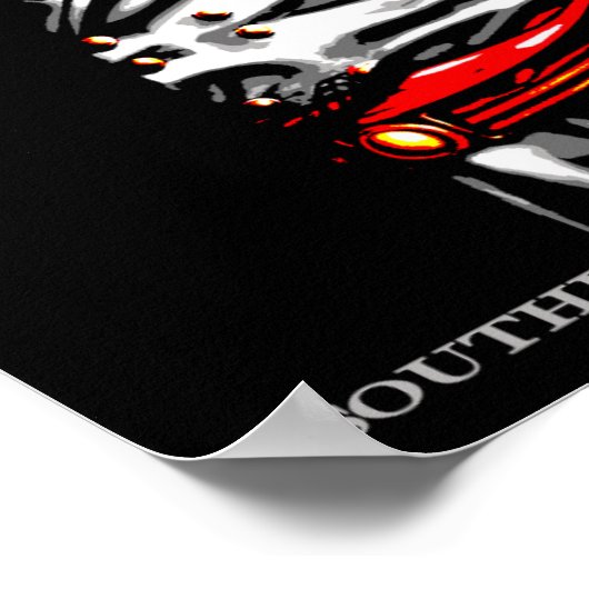 Reisposter Manassas Virginia Retro Poster (Hoek)