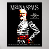 Reisposter Manassas Virginia Retro Poster (Voorkant)