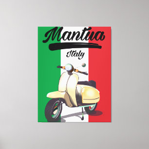 Reisposter Mantua Italië Canvas Afdruk
