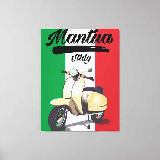 Reisposter Mantua Italië Canvas Afdruk (Voorkant)