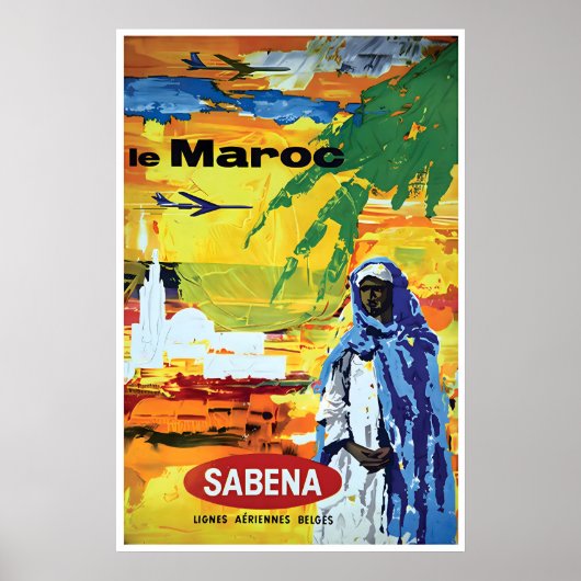 Reisposter Marokko Afrikaanse Kunst Noord-Afrika Poster (Voorkant)
