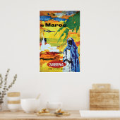 Reisposter Marokko Afrikaanse Kunst Noord-Afrika Poster (Keuken)