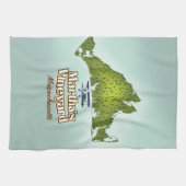 Reisposter Martha's vineyard Massachusetts Theedoek (Horizontaal)