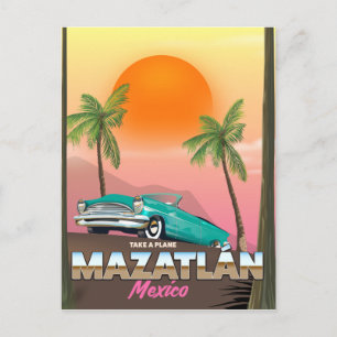 Reisposter Mazatlán Mexico Briefkaart