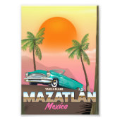 Reisposter Mazatlán Mexico Foto Afdruk (Voorkant)