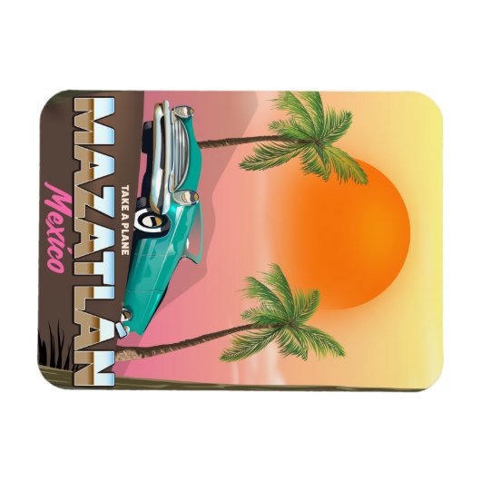 Reisposter Mazatlán Mexico Magneet (Horizontaal)