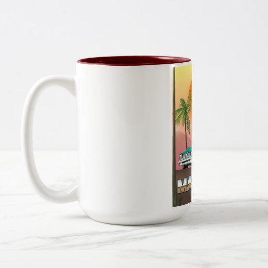 Reisposter Mazatlán Mexico Tweekleurige Koffiemok (Links)