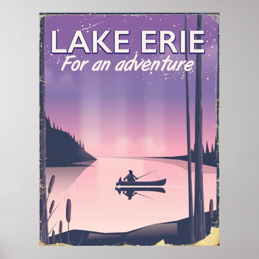 Reisposter meer van Erie Poster (Voorkant)