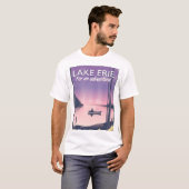 Reisposter meer van Erie T-shirt (Voorkant volledig)