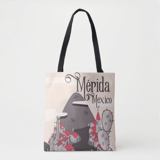 Reisposter Mérida Mexico Tote Bag (Voorkant)